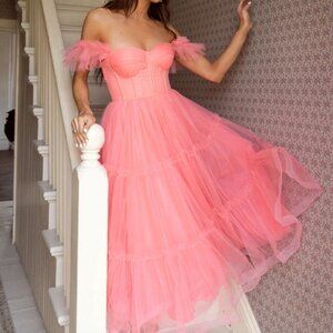 Ava Gowns Mia Dress Coral Size 22